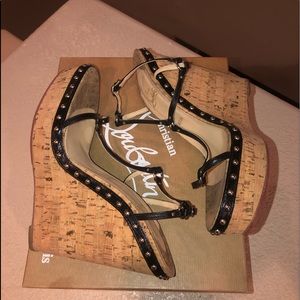 Christian Louboutin Wedge Sandal Heels 42